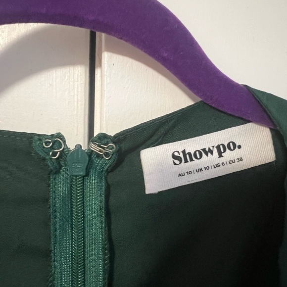 Showpo Claudita long sleeve high low hem maxi dress in emerald - Picture 2 of 4